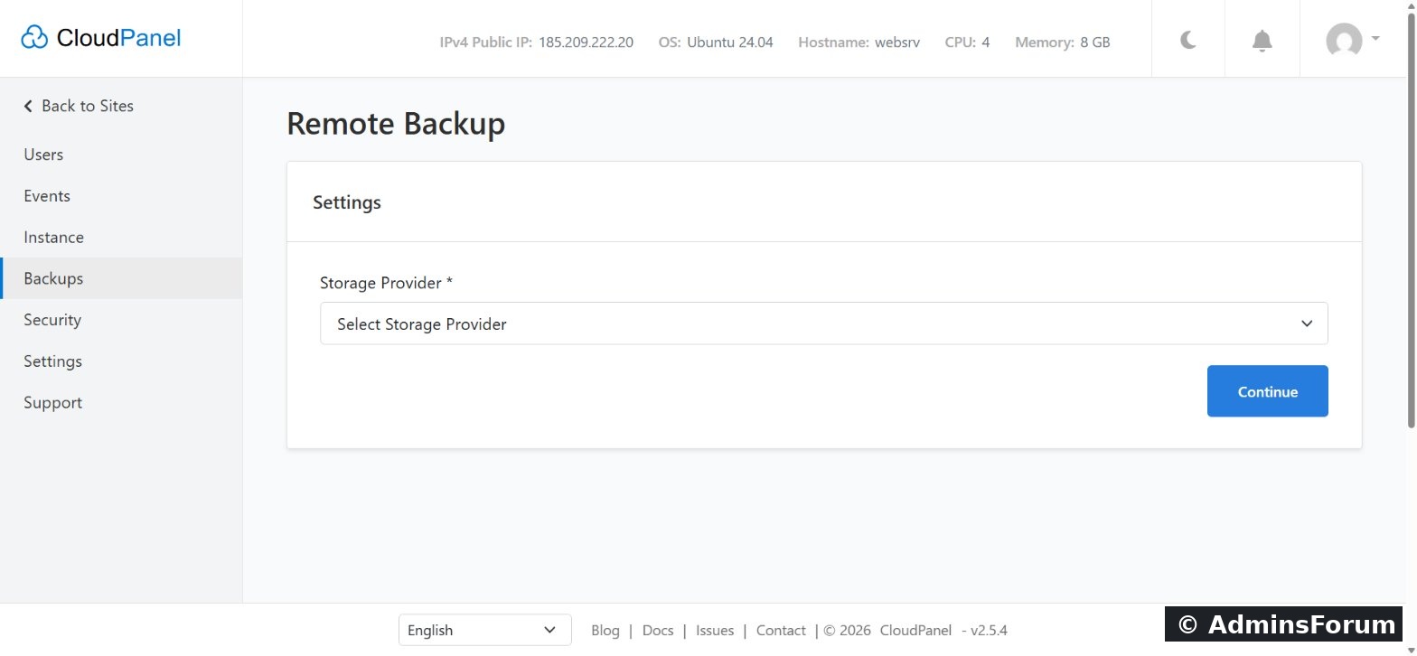 cpf 17 remote backups